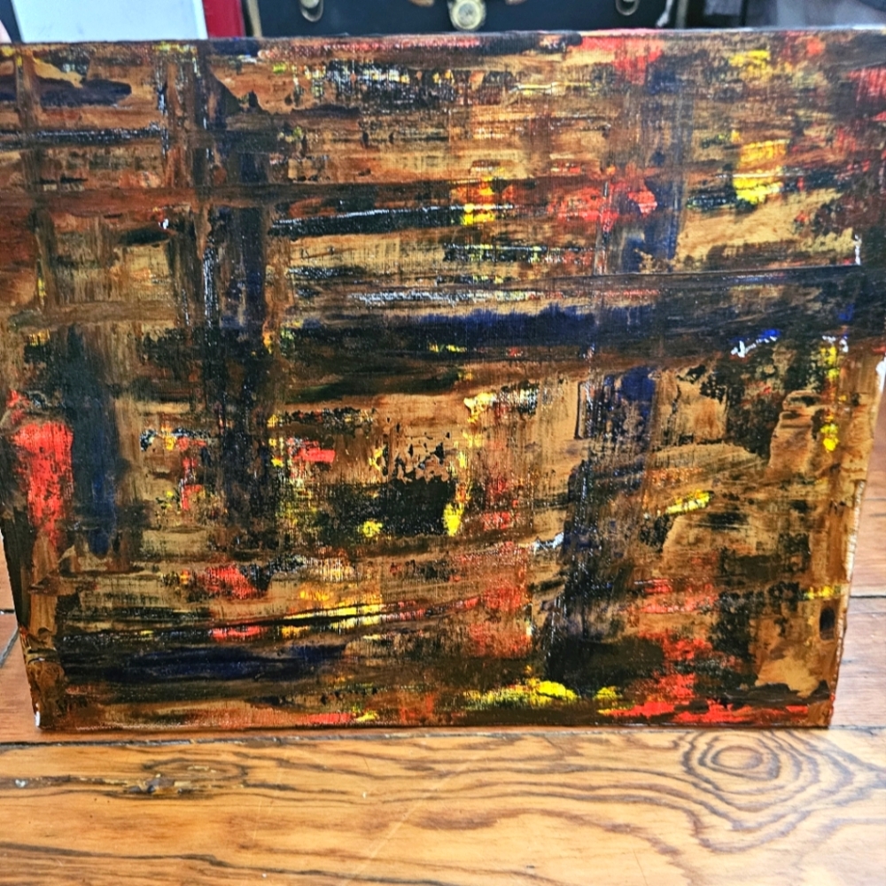 11x14 abstract panel board painting